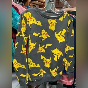 Pokemon Boys long sleeve sweat shirt Size M